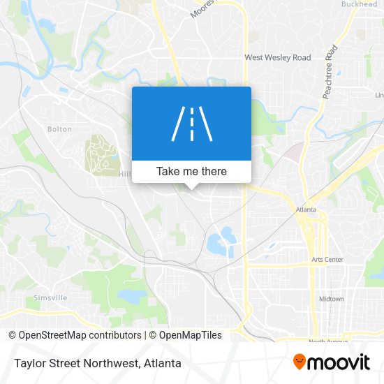 Taylor Street Northwest map