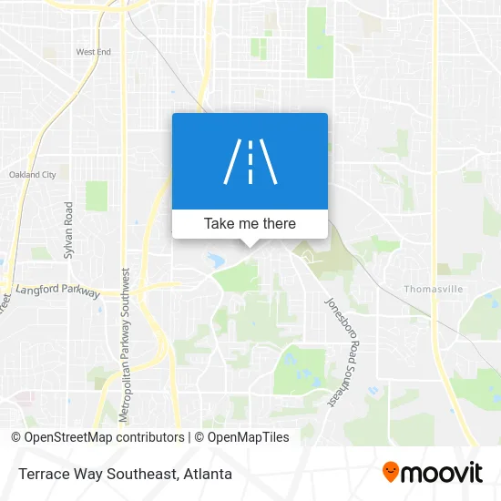 Terrace Way Southeast map