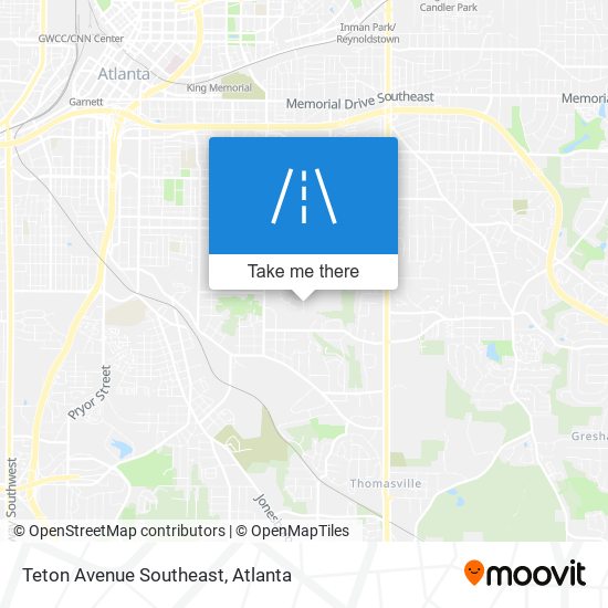 Mapa de Teton Avenue Southeast