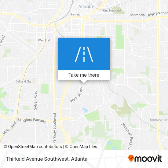Thirkeld Avenue Southwest map