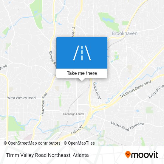 Timm Valley Road Northeast map
