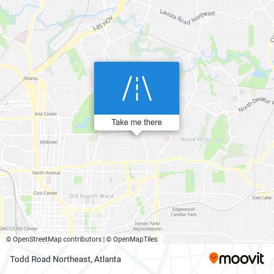 Mapa de Todd Road Northeast