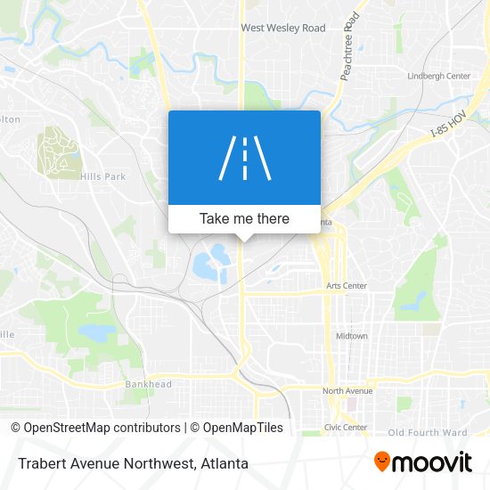 Trabert Avenue Northwest map