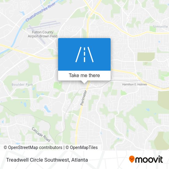 Treadwell Circle Southwest map