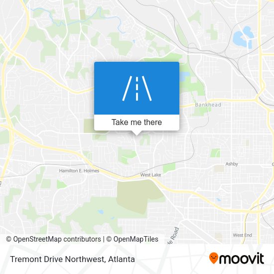 Tremont Drive Northwest map