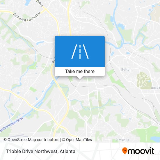 Tribble Drive Northwest map