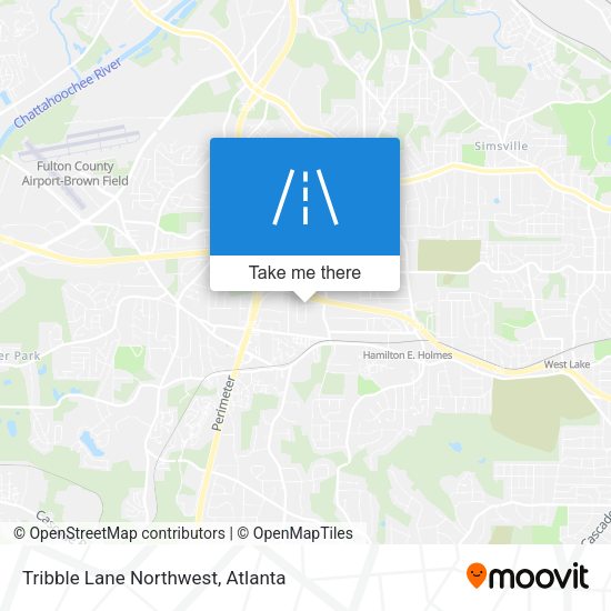 Tribble Lane Northwest map