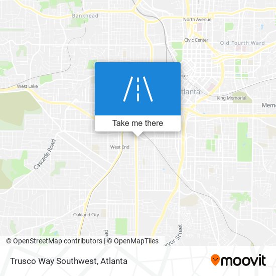 Trusco Way Southwest map