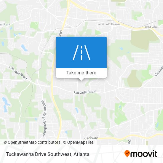 Mapa de Tuckawanna Drive Southwest
