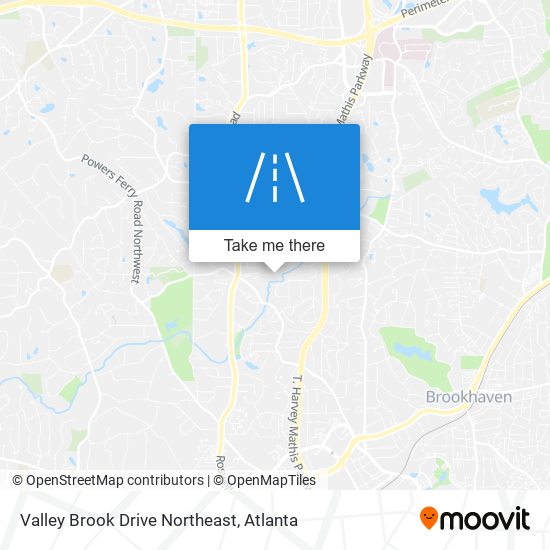 Mapa de Valley Brook Drive Northeast