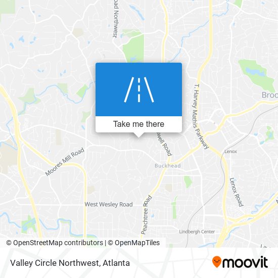 Valley Circle Northwest map