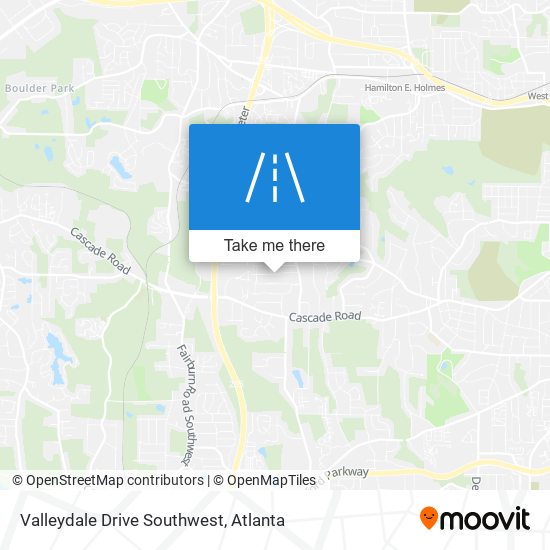 Mapa de Valleydale Drive Southwest