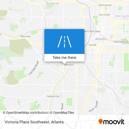 Mapa de Victoria Place Southwest