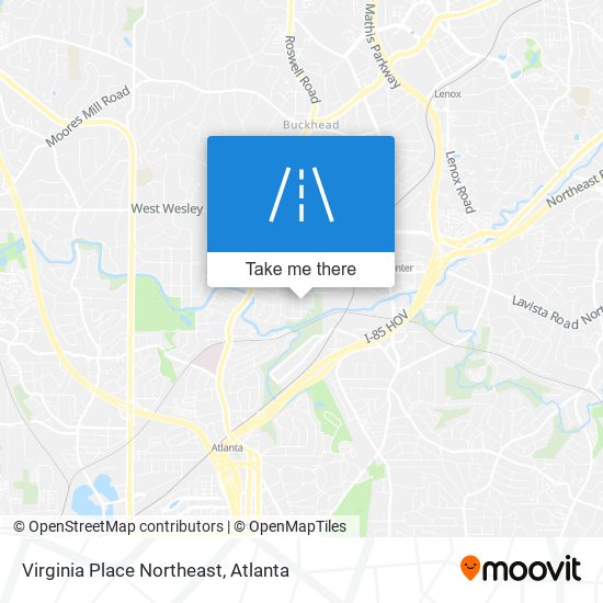 Mapa de Virginia Place Northeast