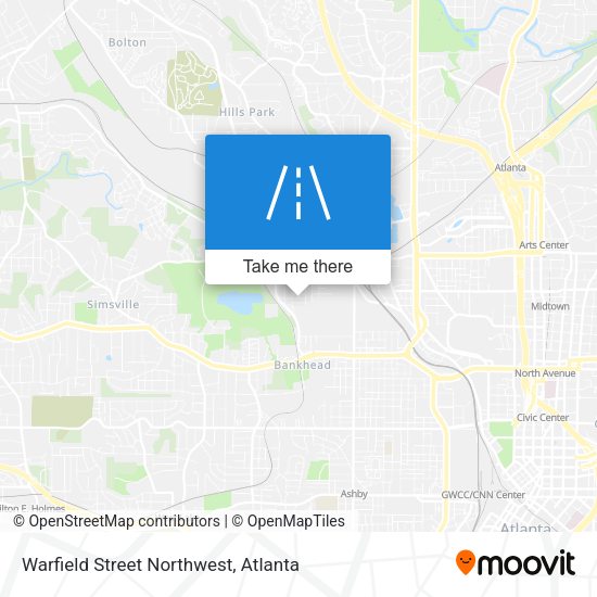 Warfield Street Northwest map