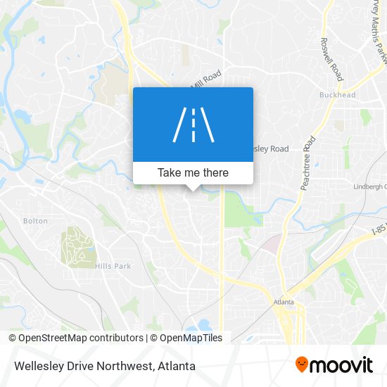 Mapa de Wellesley Drive Northwest