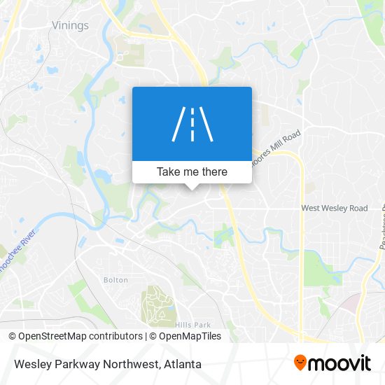 Wesley Parkway Northwest map