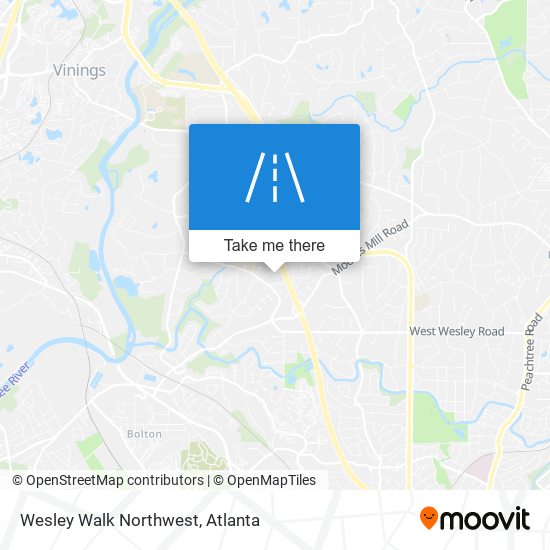 Wesley Walk Northwest map