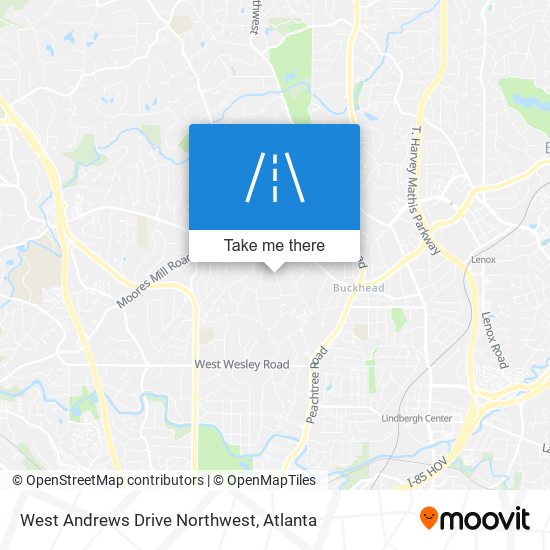 Mapa de West Andrews Drive Northwest