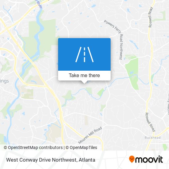 Mapa de West Conway Drive Northwest