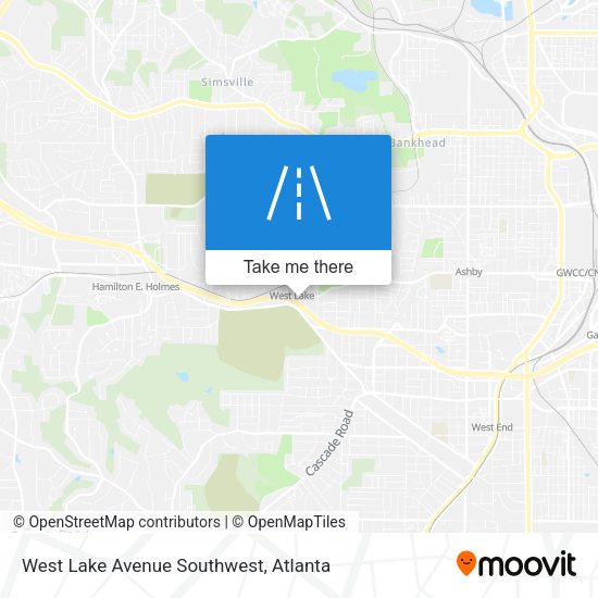 West Lake Avenue Southwest map