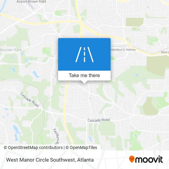 West Manor Circle Southwest map