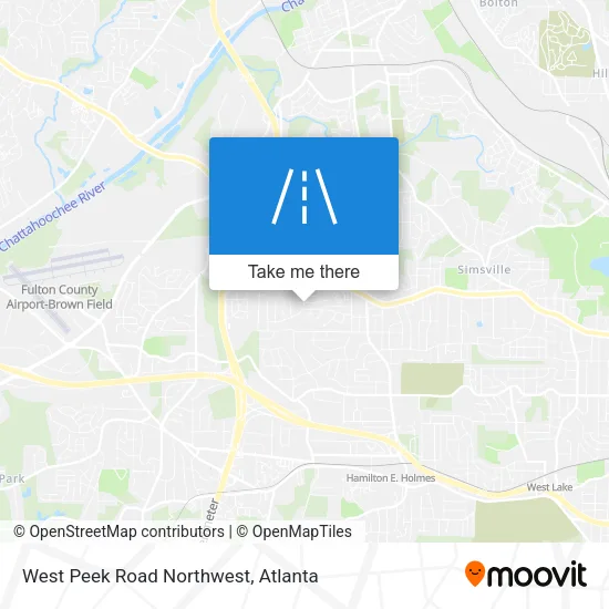 West Peek Road Northwest map