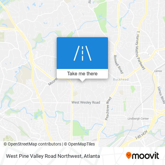 West Pine Valley Road Northwest map