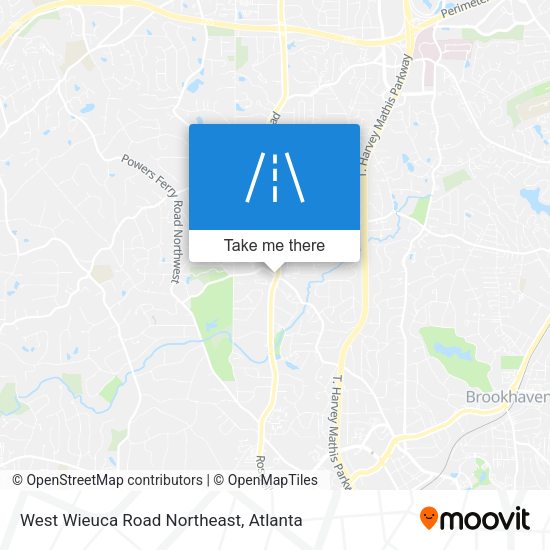 Mapa de West Wieuca Road Northeast