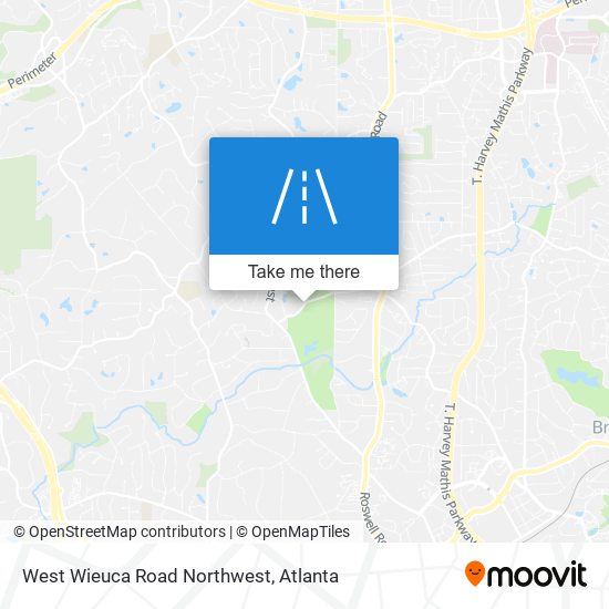 Mapa de West Wieuca Road Northwest