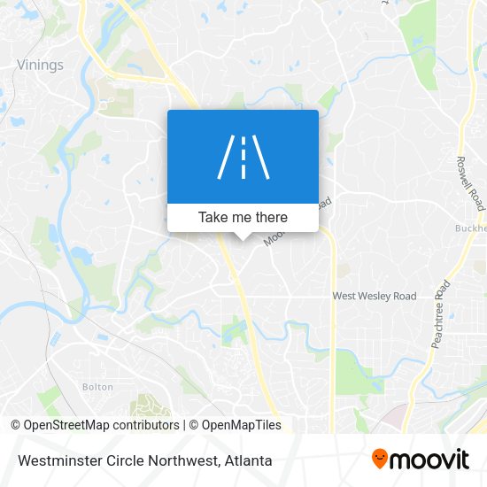 Mapa de Westminster Circle Northwest