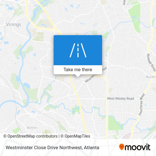 Westminster Close Drive Northwest map