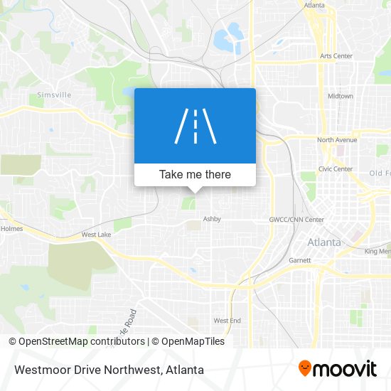 Westmoor Drive Northwest map