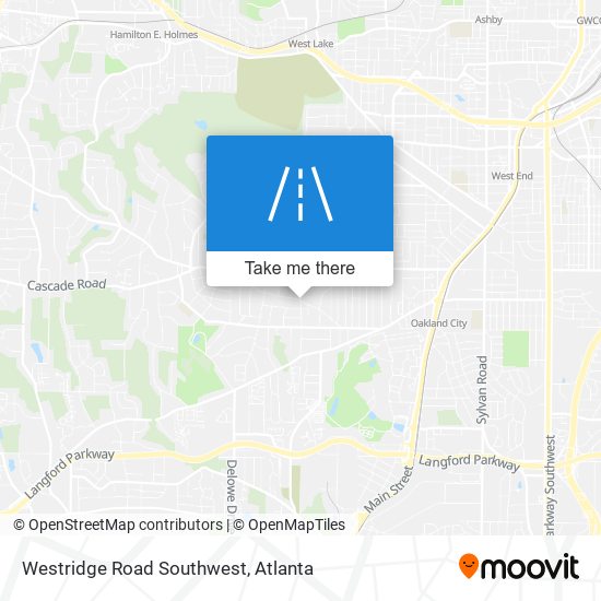 Mapa de Westridge Road Southwest