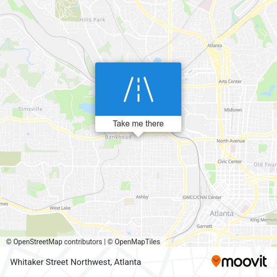 Mapa de Whitaker Street Northwest