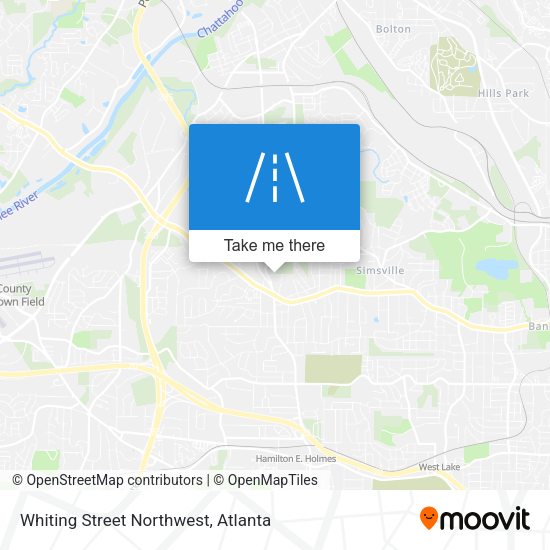Mapa de Whiting Street Northwest