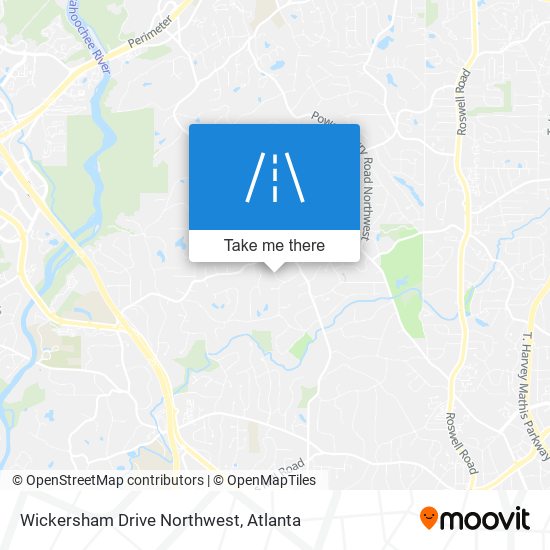 Wickersham Drive Northwest map