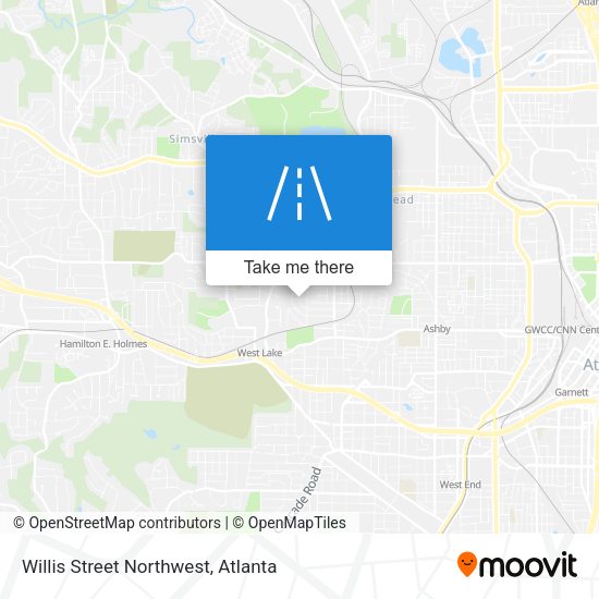 Mapa de Willis Street Northwest