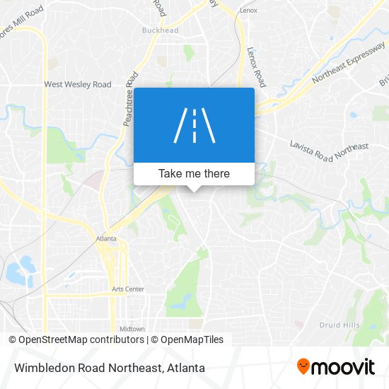 Mapa de Wimbledon Road Northeast