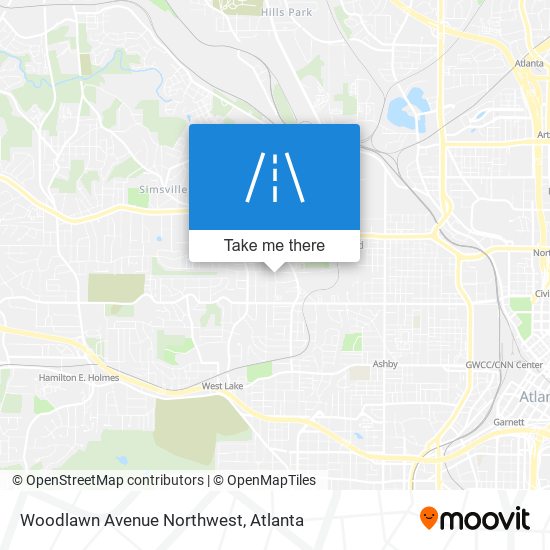 Woodlawn Avenue Northwest map