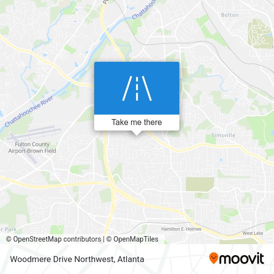 Woodmere Drive Northwest map
