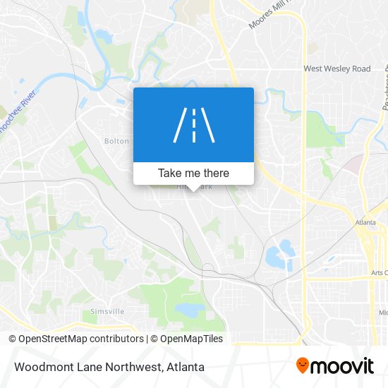 Mapa de Woodmont Lane Northwest