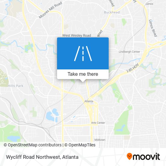 Wycliff Road Northwest map