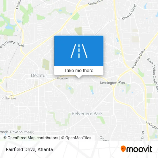 Fairfield Drive map