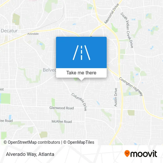 Alverado Way map