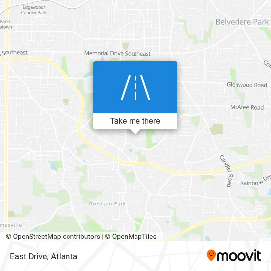 East Drive map