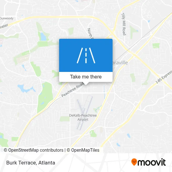 Burk Terrace map