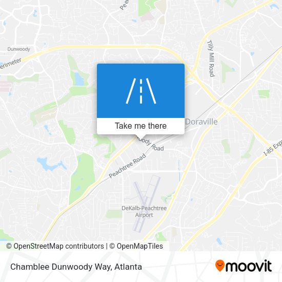 Mapa de Chamblee Dunwoody Way