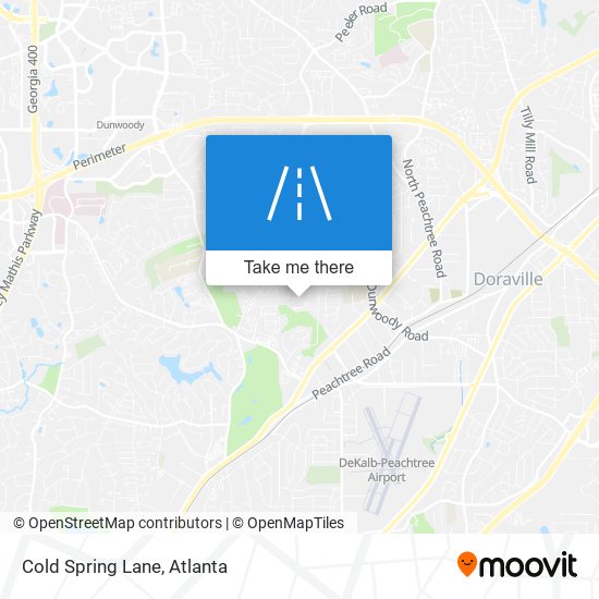 Cold Spring Lane map