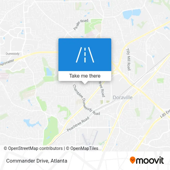 Commander Drive map